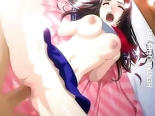 Young big tit hentai girl gives titjob - 5 min
